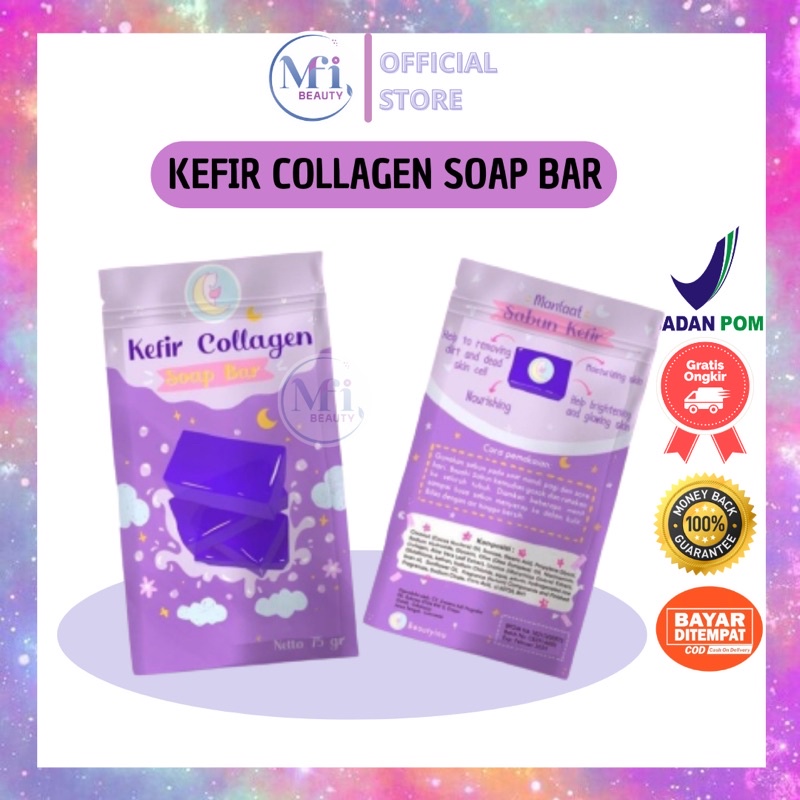 MFI - Sabun Kefir Collagen / Sabun Pemutih Badan / Ori 75 gr