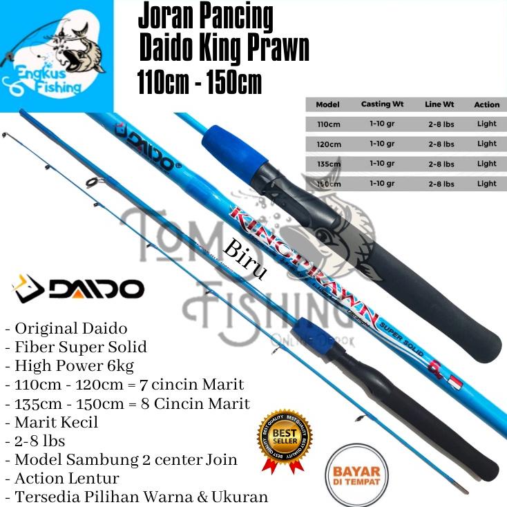 JORAN PANCING DAIDO KING PRAWN 110CM - 150CM (2-8LBS) LENTUR MURAH SOLID - ENGKUS FISHING TERLARISS.
