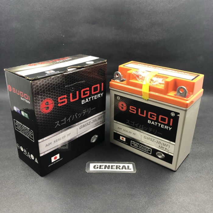 AKI MOTOR SUGOI GM5Z 3B NANO GEL ACCU BATTERY JUPITER MIO LAMA