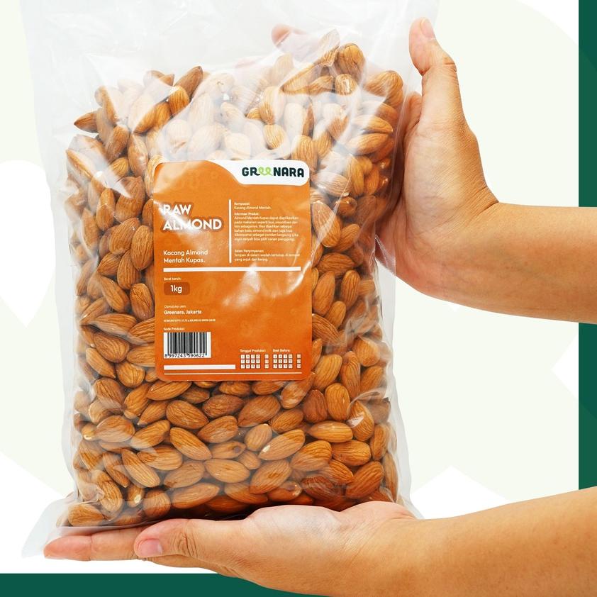 

SALE✅Kacang almond mentah kupas 1kg / raw whole almond|SQ2