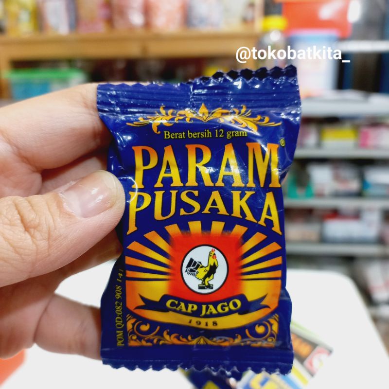 [1SACHET] PARAM PUSAKA CAP JAGO 12GRAM / PAREM PEGAL LINU ENCOK NYERI BENGKAK TERKILIR / BISA DIKOMP
