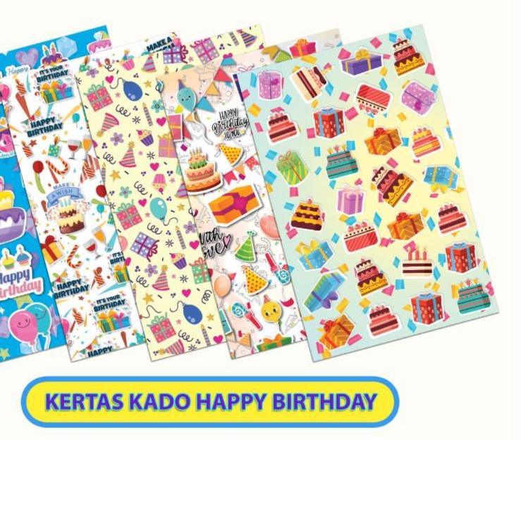 

BISA COD ✔️KERTAS KADO SIDU SINAR DUNIA / KERTAS KADO MOTIF LUCU FANCY [50 LEMBAR /PACK]|KD3