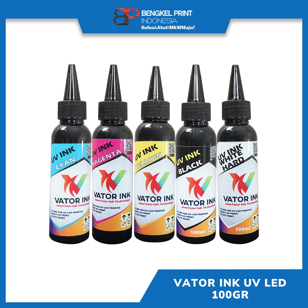 TINTA VATOR UV DTF LED PREMIUM INK 100GR