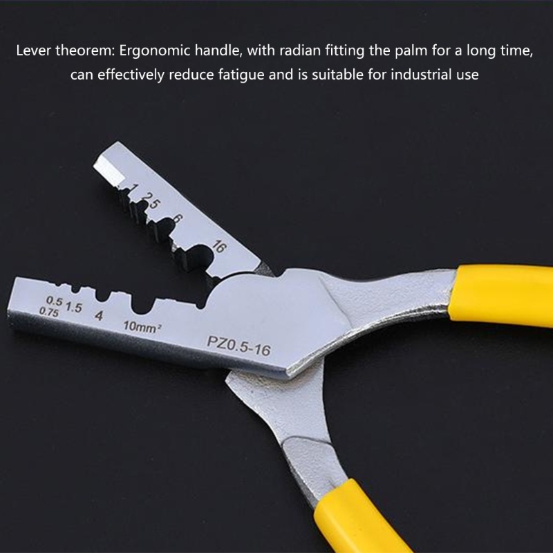 Tang Crimping Kabel Listrik Portabel PZ0.5-16mm