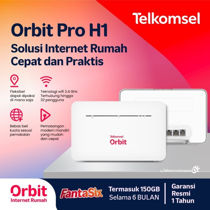 Telkomsel Orbit Pro H1 Huawei B535 B 535 Modem Router WIFI 4G Free Kuota