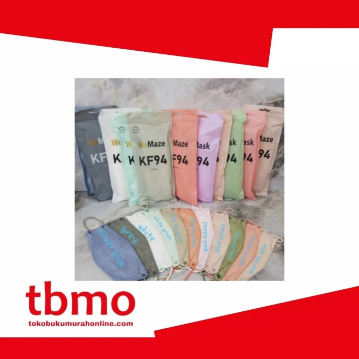 

TBMO MASKER KF94 WEMAZE ISI 10PCS / MASKER EARLOOP