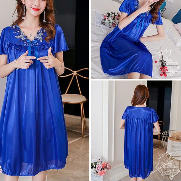 FREE ONGKIR!AmeliaFashion88 ☆ COD / DISCREET ☆  Lingerie Sexy Jumbo Bordir V Neck Pita LD 130cm PY13