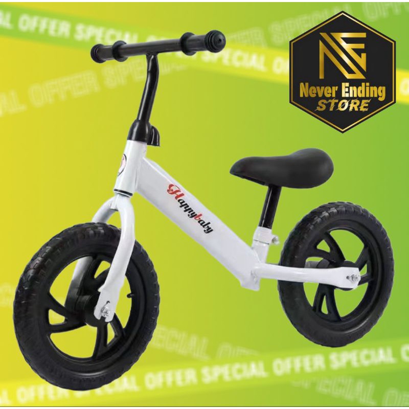 Sepeda Keseimbangan Anak Pushbike Kickbike Balance Bike Warna Merah Biru Putih Hitam Pink Kuning