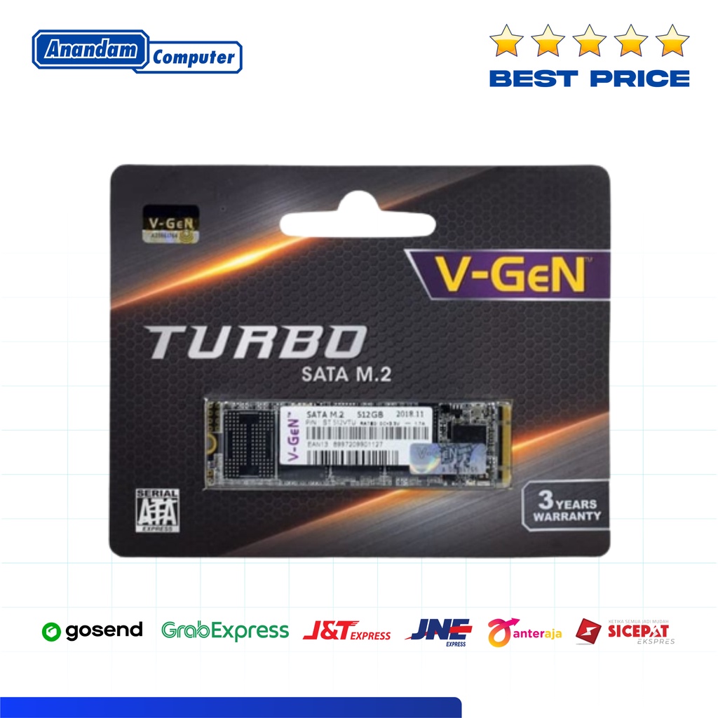 V-GeN TURBO M2 512GB VGEN - M.2 2280 Solid State Drive