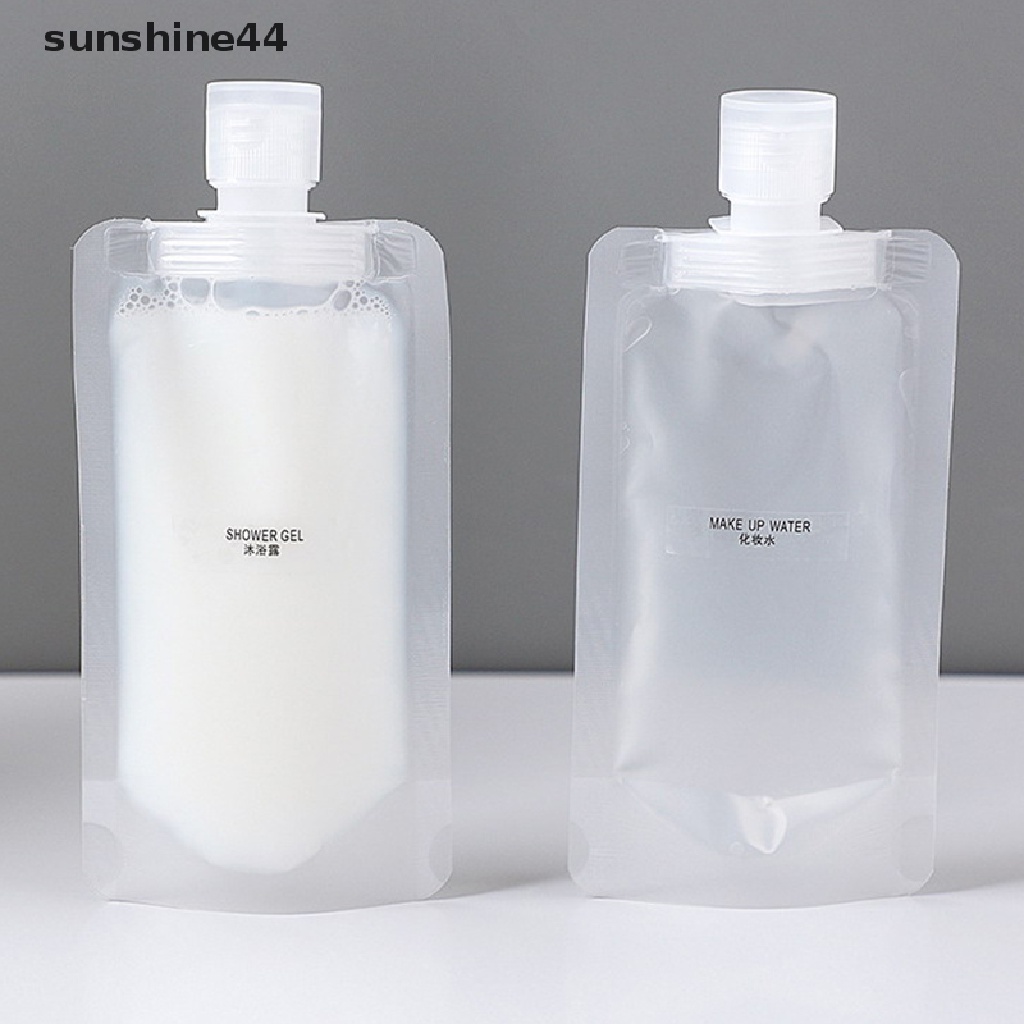 Sunshine 5Pcs Kantong Dispenser Portable Untuk Kosmetik / Lotion / Shampoo / Sabun Wajah