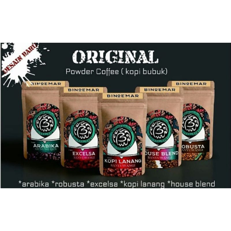 

Kopi bubuk kemasan kecil robusta/kopi arabica/kopi lanang/house blend/excelsa