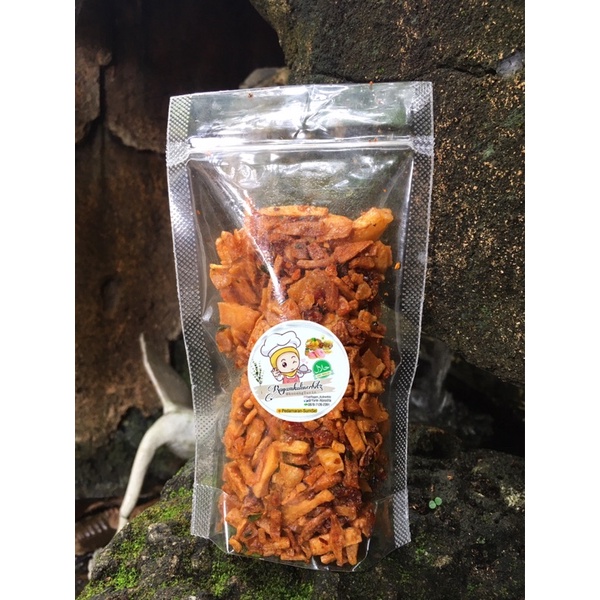 

KRIPIK PEDAS TELA-TELA Singreng, ukuran 100 gr 8000