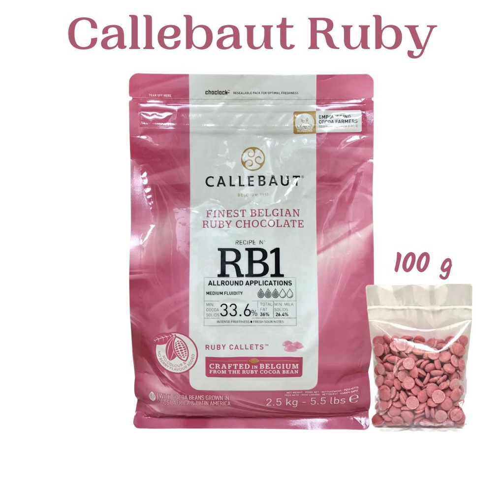 

Callebaut Ruby Chocolate Belgian Couverture 100 gram
