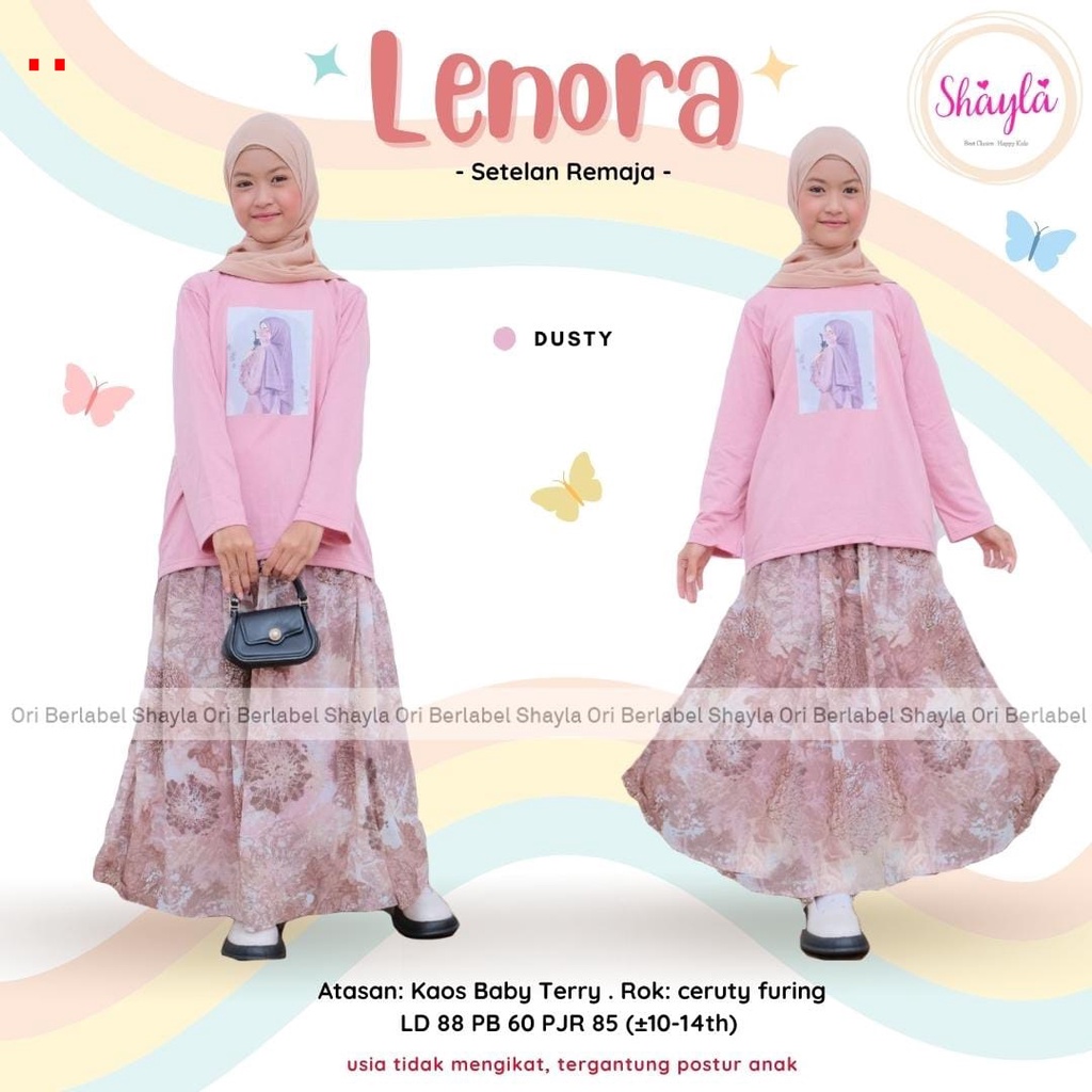 Setelan Muslim Anak Perempuan Setelan Rok Anak Remaja Tanggung Perempuan Terbaru