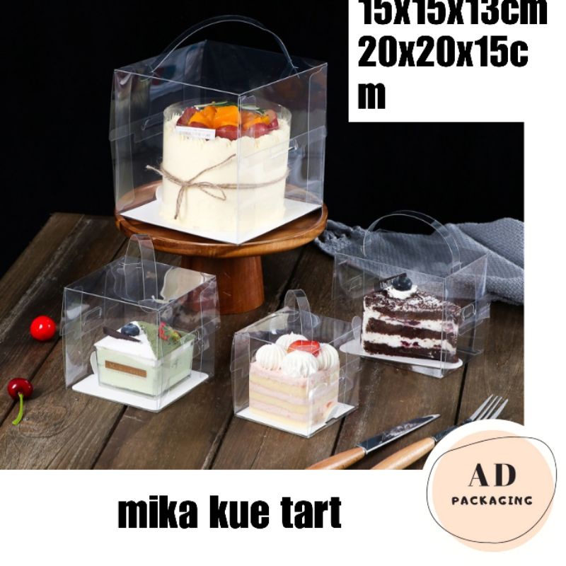 10PCS mika kue tart dus mika kue ulang tahun kotak mika kue