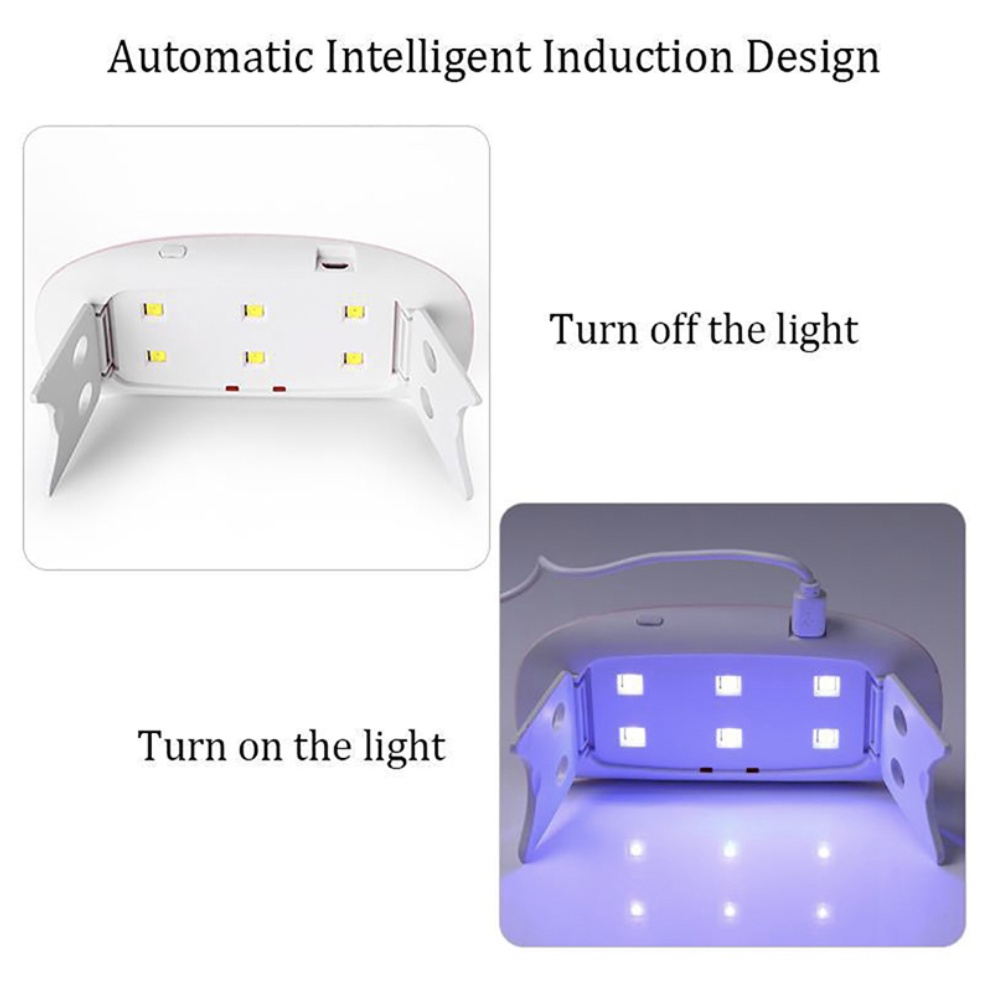 UV LED Nail Dryer / Pengering Kutek LED / Mini UV LED Nail art dryer / Mesin Fototerapi / Lampu Pengering Kuku Manicure / Sun Mini UV LED nail Lamp KU041
