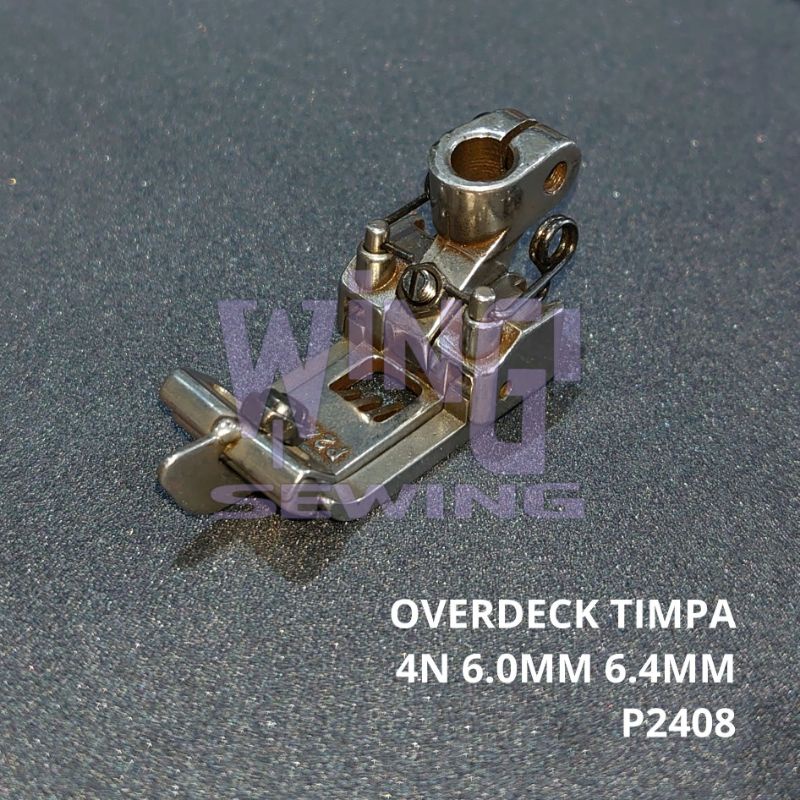 P2408 Sepatu Kam Timpa 6.0MM 6.4MM 4 Jarum Mesin Jahit Overdeck