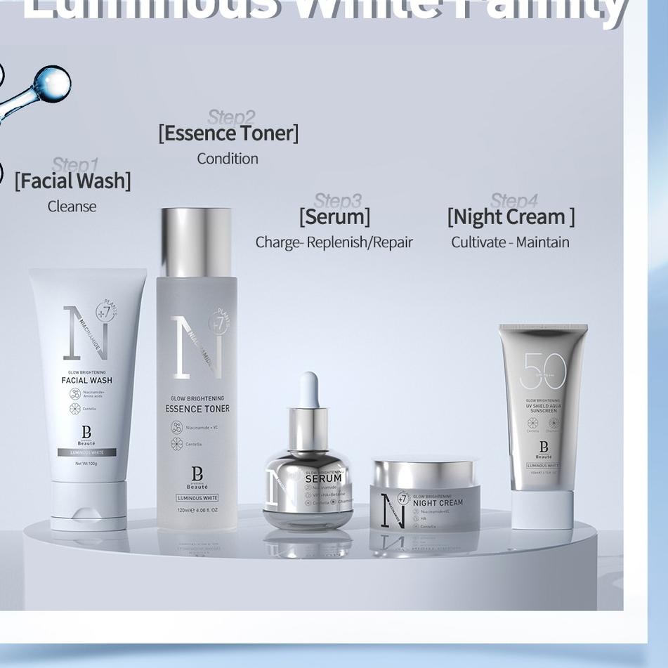 Terkini HB0HW [BPOM]Premiere Beaute All Skincare Produk Packet Skincare Series Serum Essence Toner Facial Wash Night Cream Luminous White 97 Paling Popular