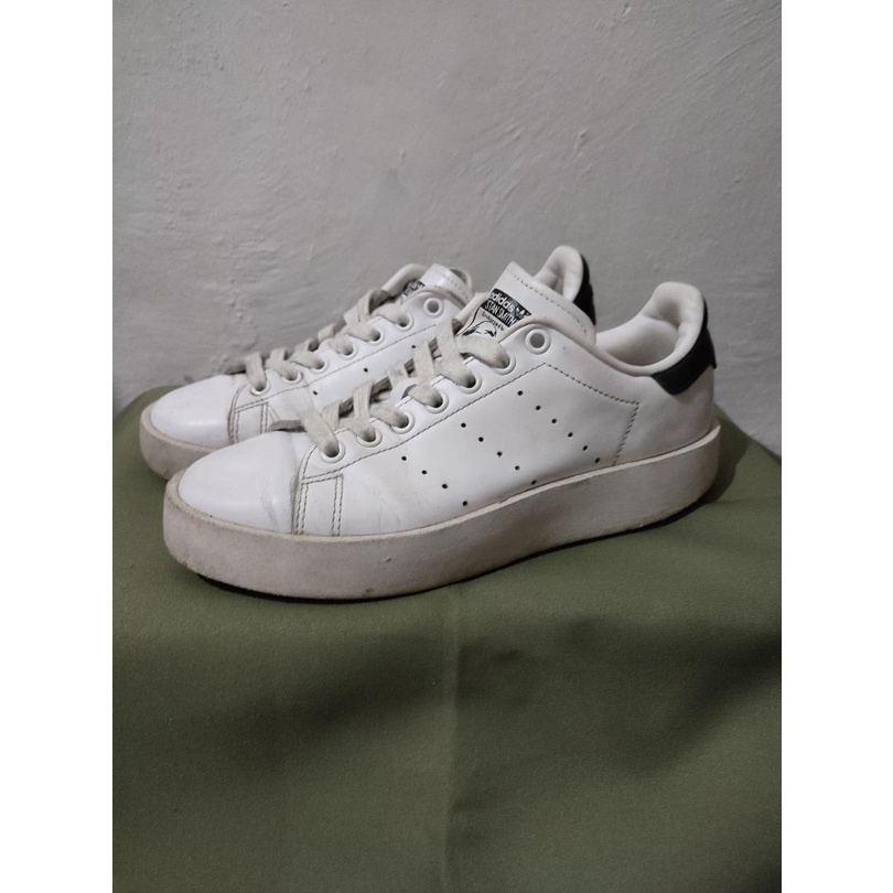 ADIDAS STAN SMITH BOLD SIZE WOMEN WANITA 38 UKURAN 23,5 CM SECOND