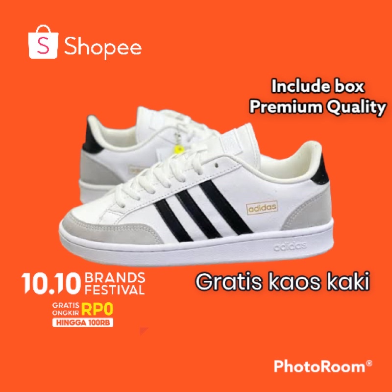 TERLARIS SEPATU ADIDAS PRIA WNITA GRAND COURT SE CASUAL SAMBA SPEZIAL GRADE ORIGINAL GARANSI 100% BN