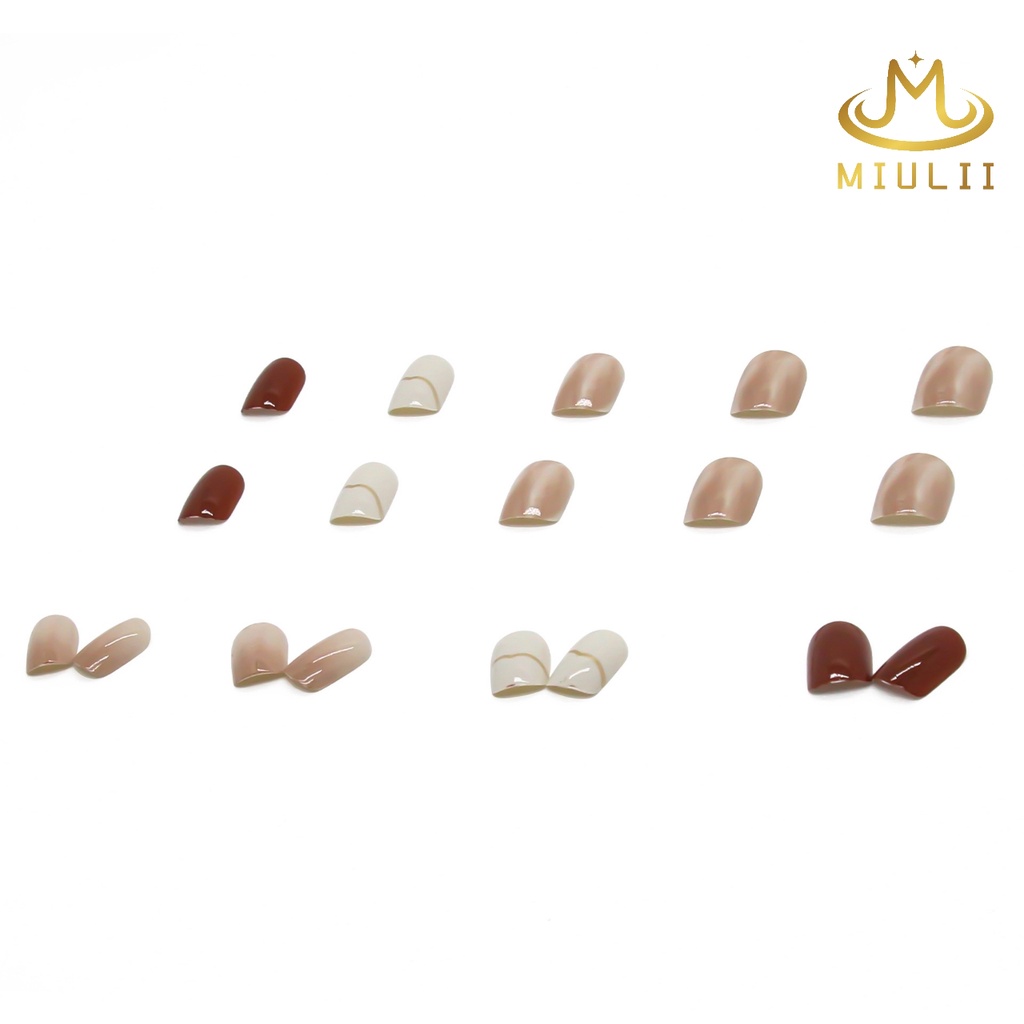 MIULII / KUKU PALSU   A0518  / 24PCS / 3D / NAIL ART / PREMIUM / CUTE / FREE LEM JELLY / KUTEK