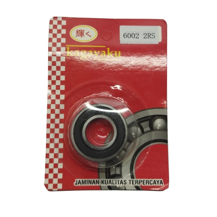 Bearing Laher 6002 2RS (Tutup Karet) Kagayaku  - Laker Blok Bak CVT Beat Vario Scoopy Spacy / Klaker