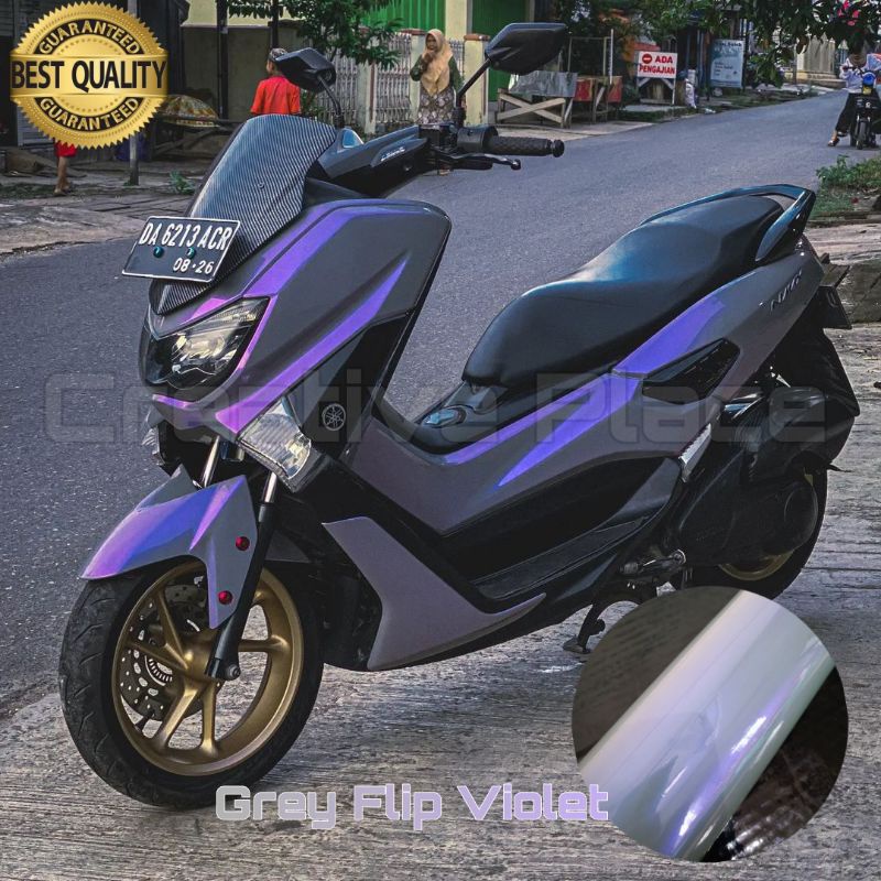Skotlet Motor Warna Grey Flip Violet / Abu Lembayung Ungu