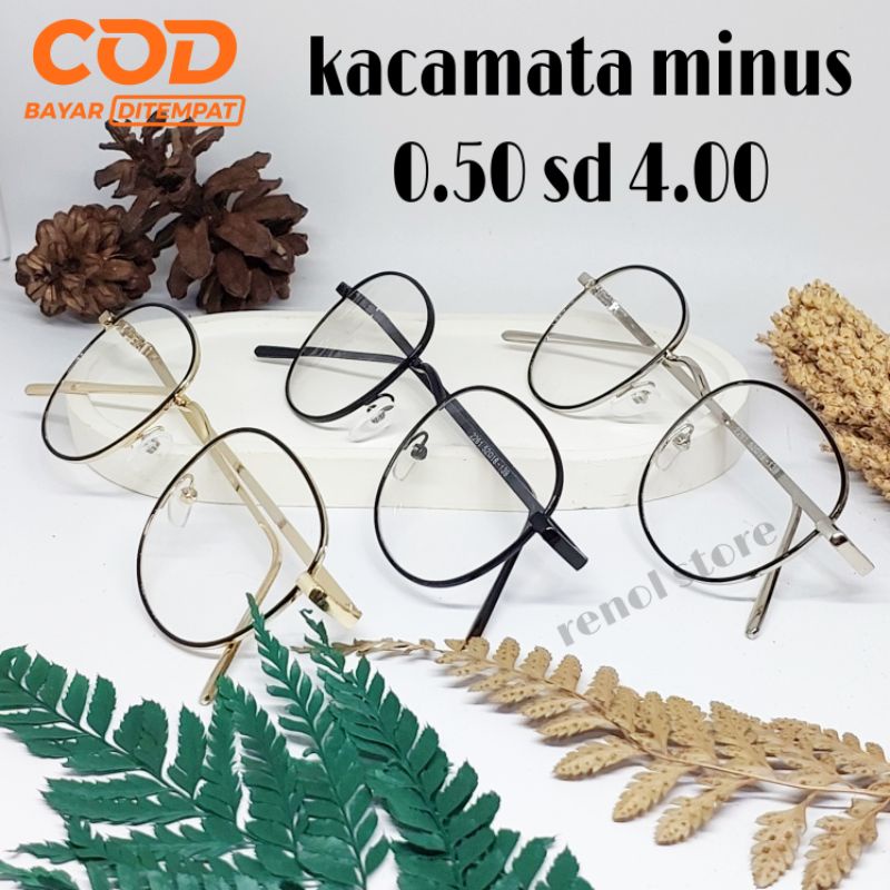 Mur mer kacamata minus besi model ocal 2261 ukuran 050 075 100 125 150 175 200 225 250 275 300 350 4