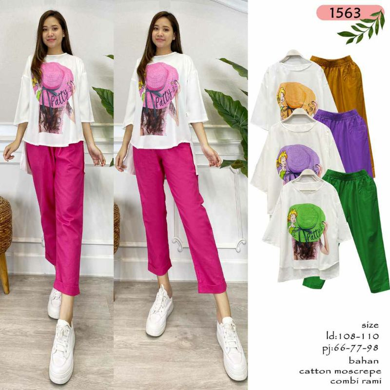 setelan kemeja by nooz // one set best seller by nooz zapa