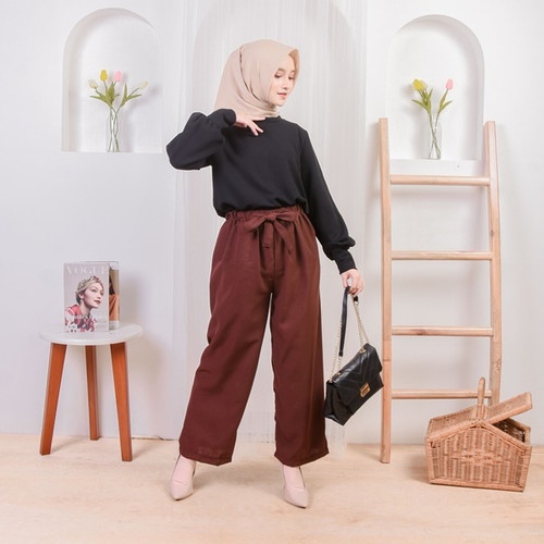 KULOT RIBON PANTS | CELANA CULLOT RIBON WOLFIS PREMIUM