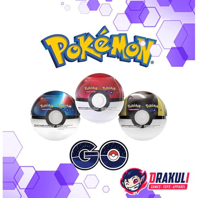 Tcg Pokemon Sword & Shield 10.5 Pokemon Go Poke Ball Tin Terbaru