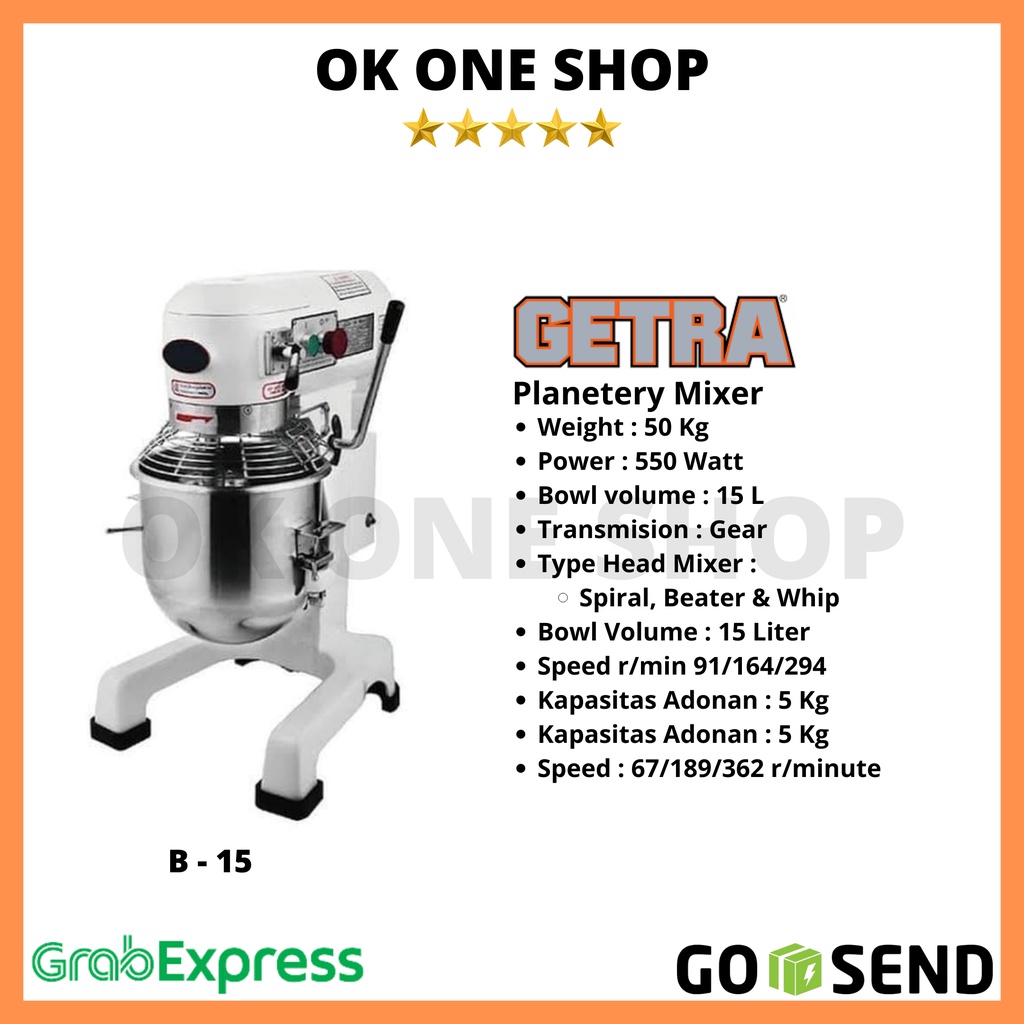 GETRA Planetary Mixer B15