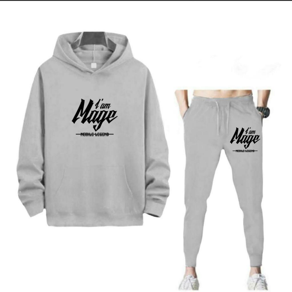 SETELAN I AM MAGE JOGGER DAN HOODIE BAHAN TEBAL NYAMAN DIPAKAI TERLARIS