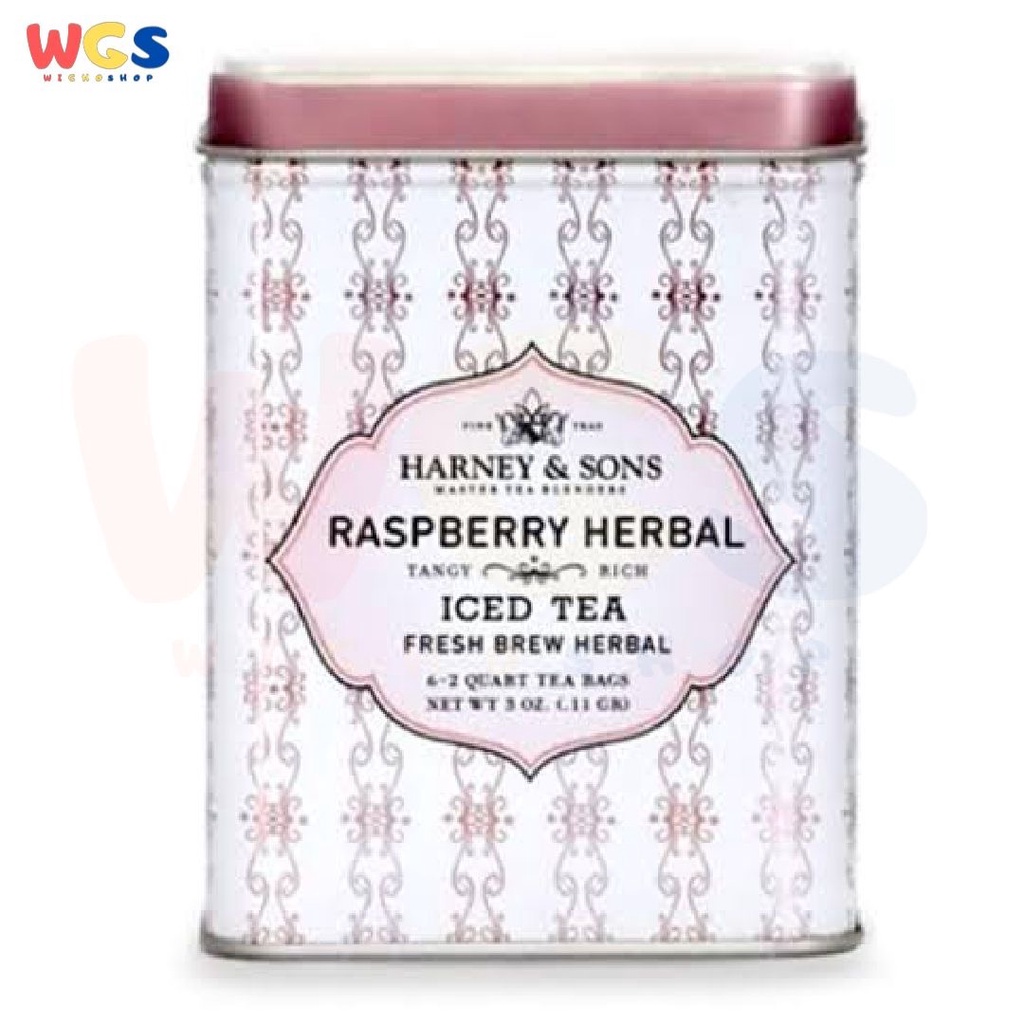 Harney &amp; Sons Raspberry Herbal Iced Tea Fresh Brew Herbal 3oz 85g