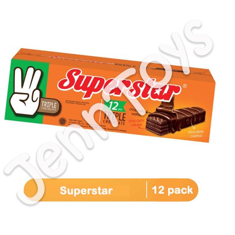 

12.12 Promo >> JennToys - Makanan anak Snack wafer coklat Super star Mayora SUPERSTAR