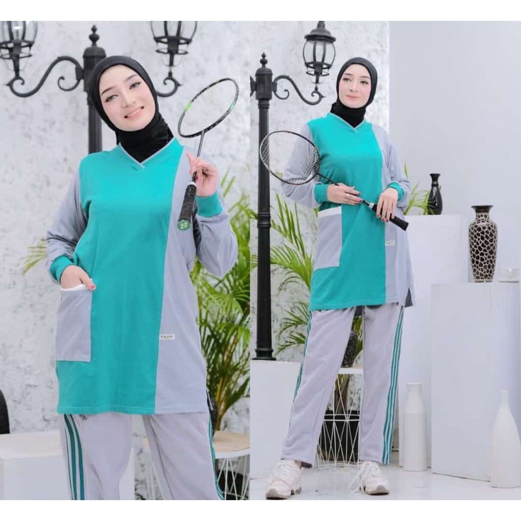 Setelan Baju Olahraga Tunik Muslimah Terbaru dan Kekinian