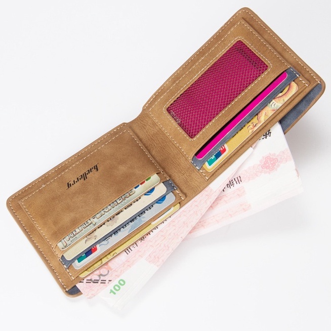 BAELLERRY D1152 Dompet Pria Bahan Kulit PU Leather Premium WATCHKITE WKOS