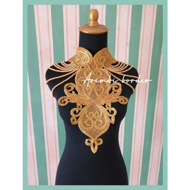 Bordir coker dada mutiara