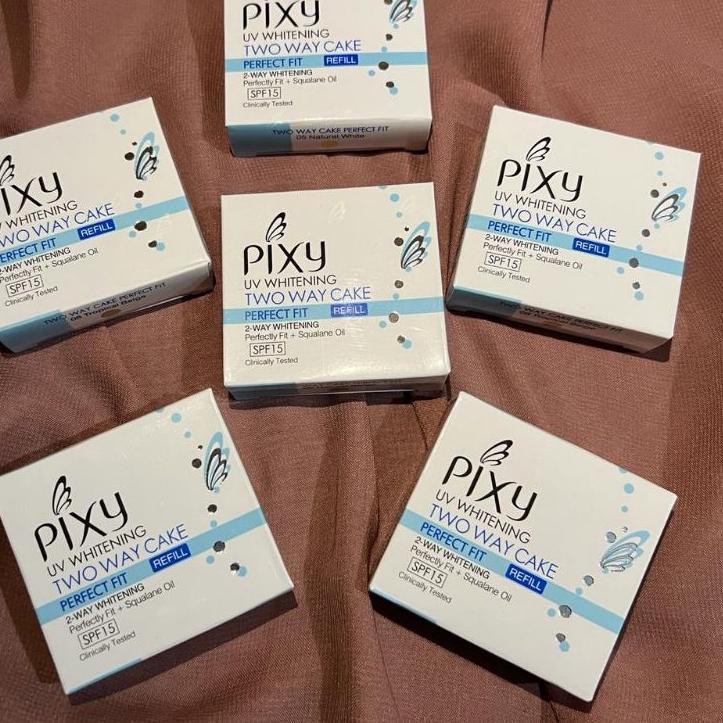 ⇔ Bedak Pixy (Refill) UV Whitening Two Way Cake Perfect Fit | Pixy Refill | Pixy Refil | Bedak Padat