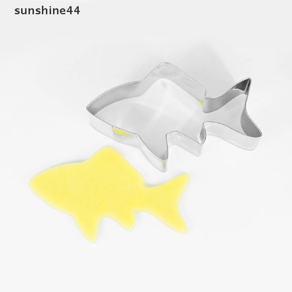 Sunshine Cetakan Kue / Biskuit Bentuk Hiu Untuk Dekorasi
