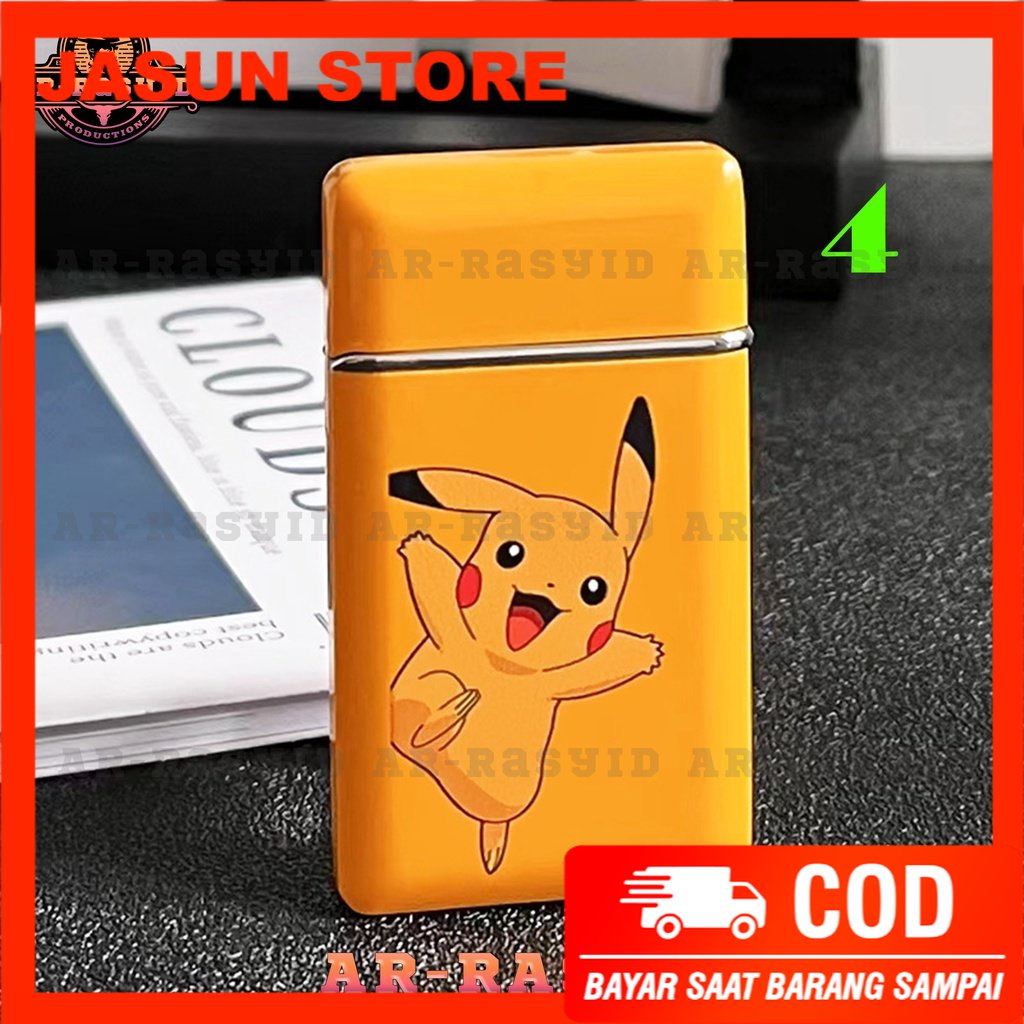 BISA COD! Korek Api Bara Gas Huage Dinuo Motif Pokemon Supreme HG-20 1930