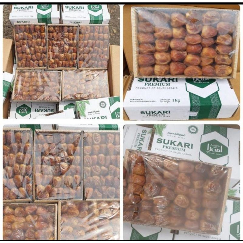 

Kurma Sukkari Al Qasim Kurma Sukari Original Grade A 3 kg Haji / umroh