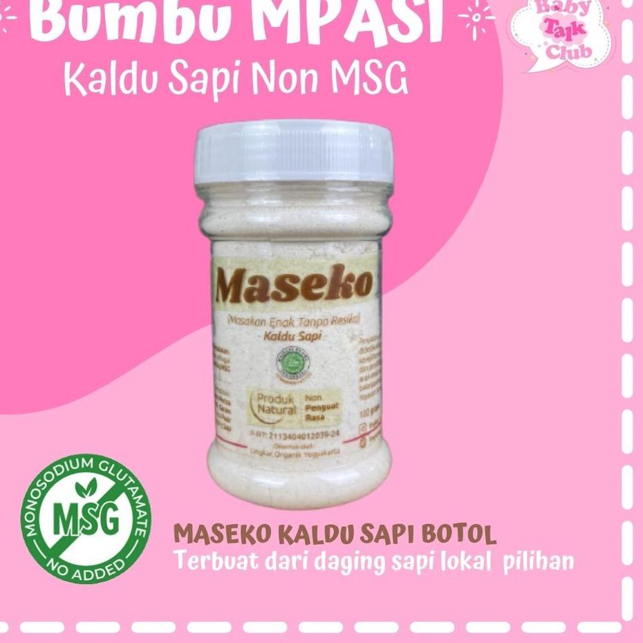 

✨10.10✨ Lingkar Organik Maseko Botol - Kaldu Ayam, Kaldu Sapi, Kaldu Jamur 100gr Bumbu Organik Penyedap Rasa gas !!