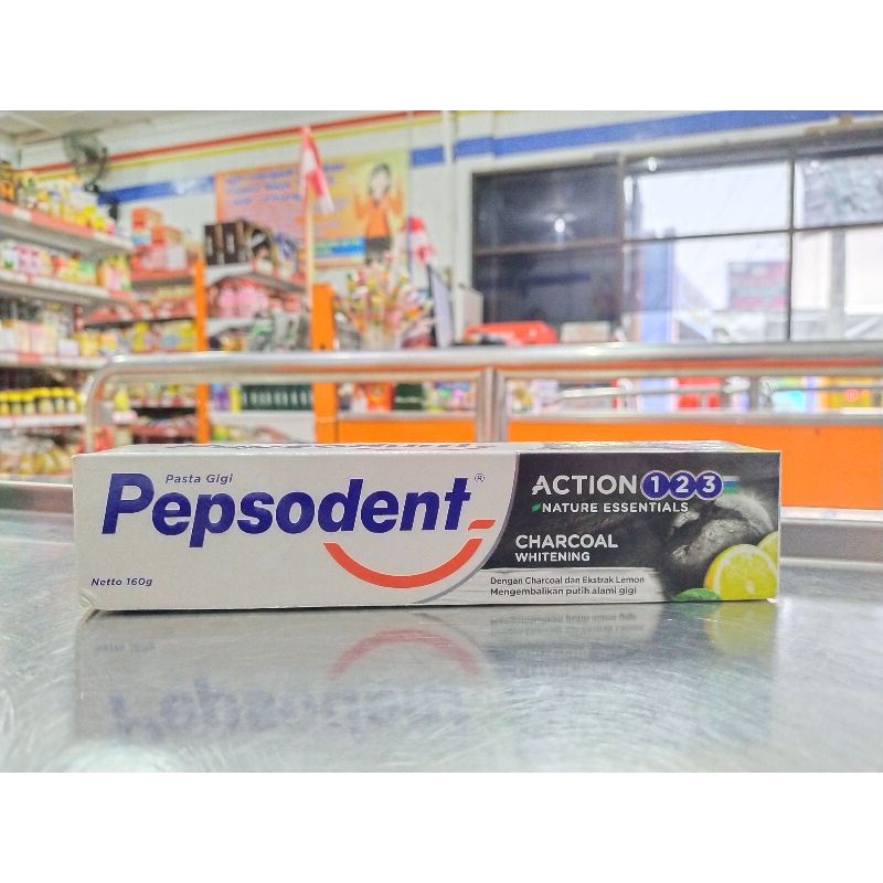 PEPSODENT ACTION 123 CHARCOAL WHITENING 160G