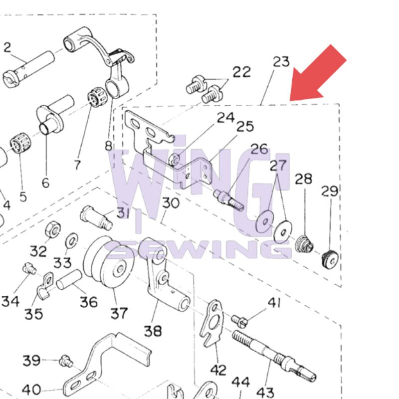 13526850 JUKI 1850 Tension Bobbin Winder Mesin Jahit Bartack Bartex