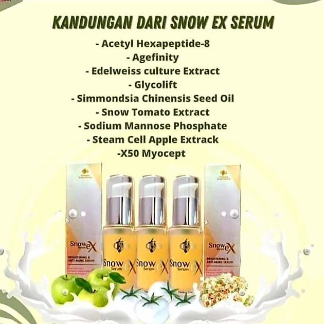 Serum Wajah Anti Aging dan Mencerahkan kulit Snow EX Serum MCI 20 ML