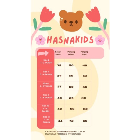 setelan anak cewe haruka 2-10 tahun (cod)