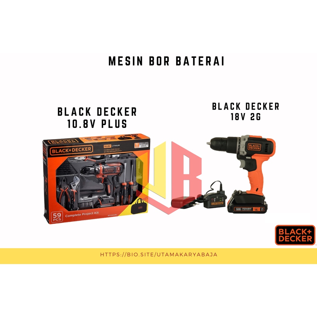 MESIN BOR BATERAI | BLACK DECKER