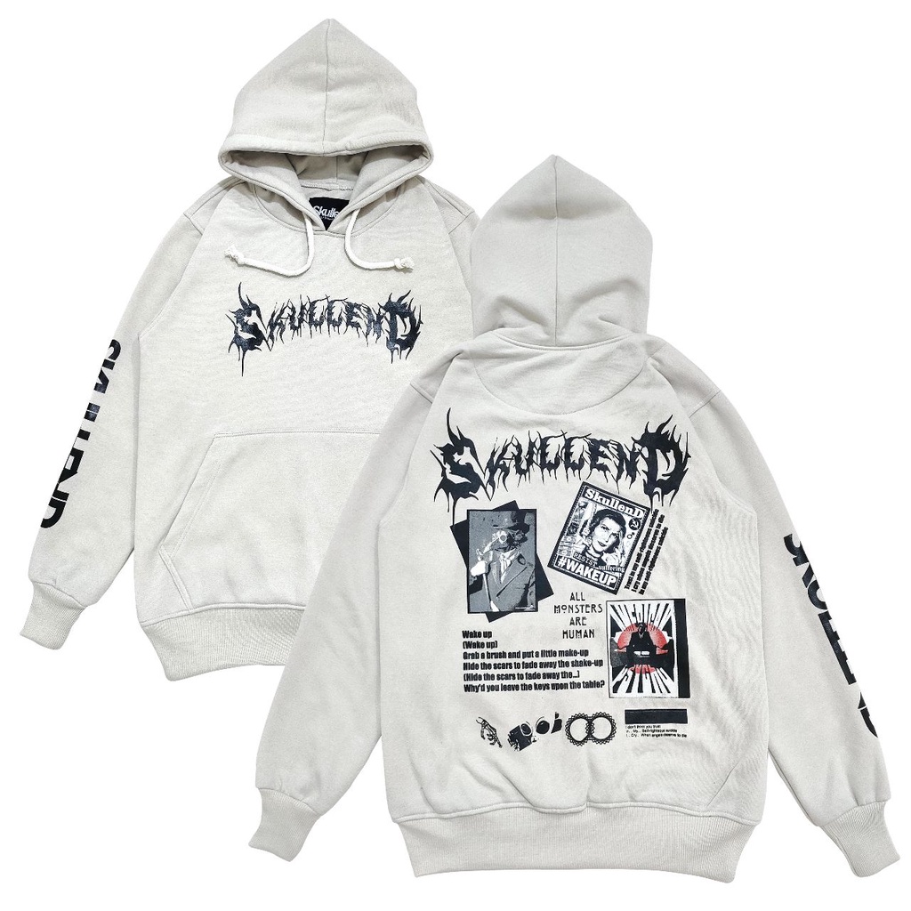 SKULLEND Hoodie Pria Wanita Sweatshirt Jaket Jumper Oversize Plastisol