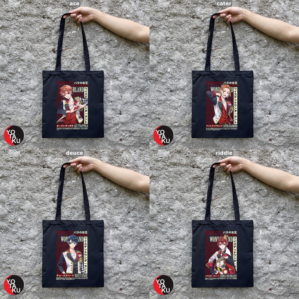 Tas Tote Bag Twisted Wonderland (Heartslabyul) YOTAKUSHOP